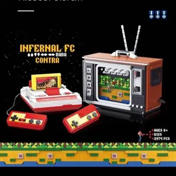 

New Infernal Fc Contra Game With Card Model Building Blocks Bricks Classic Tv Game Toys For Children Kids Christmas Gifts