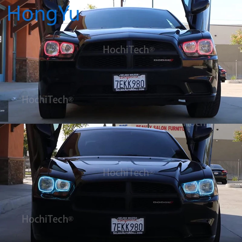 Авто Halo кольца хлопок огни Светодиодный Ангельские Глазки RGB автомобильный