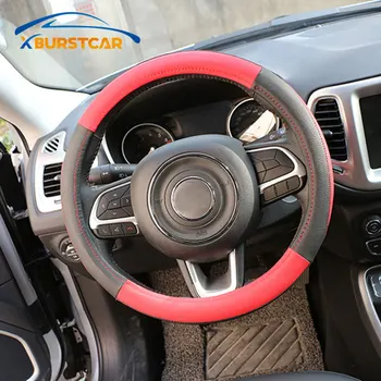 

Xburstcar for Volkswagen VW Golf 5 6 Polo Passat Tiguan Car Styling Leather Steering Wheel Protection Cover Steering Covers