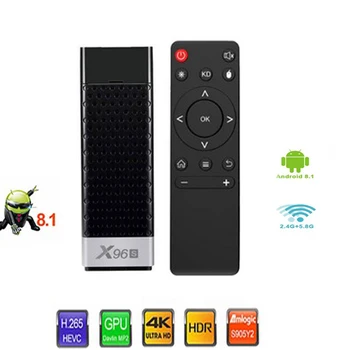 

X96S Mini PC Android 8.1 Amlogic S905Y2 DDR4 4GB RAM 32GB ROM TV Stick 5G Wifi Bluetooth 4.2 TV Dongle Media Player