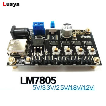 

Multi-channel Linear Power Supply Module LM7805 1.2V 1.8V 2.5V 3.3V 5V Output F2-013