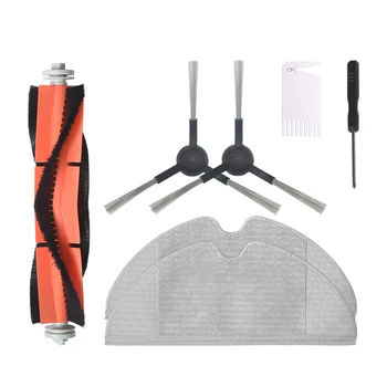 

7pcs Replacements for 1C Vacuum Cleaner Parts Accessories 2*Side Brushes 1*Main Brush 2*Rags 1*Screwdriver 1*White Brush