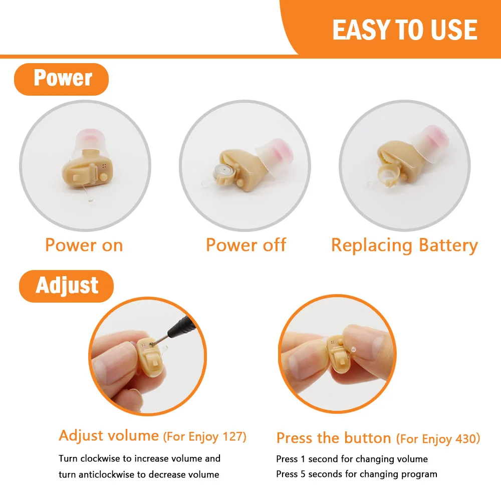 Слуховой аппарат Mini CIC лучшего качества невидимые слуховые аппараты усилитель