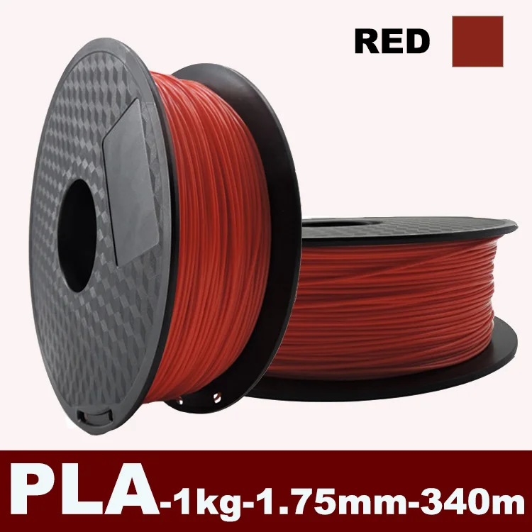 FULCRUM PLA нити для 3D-принтера расходные материалы 1 кг 340 м 1,75 мм многоцветный - Цвет: Red