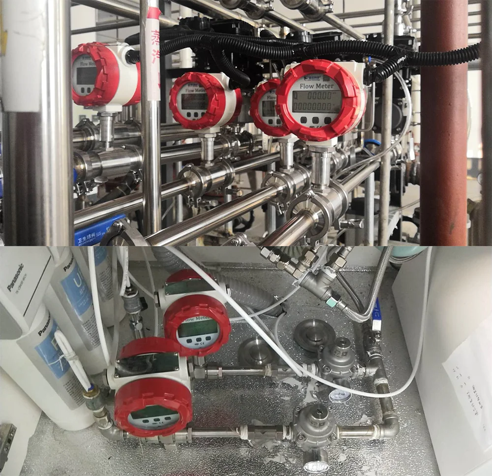 Flow Measuring Instruments Liquid Gasoline Milk Alcohol Pulse 4-20mA RS485 Turbine Water Flow Meter