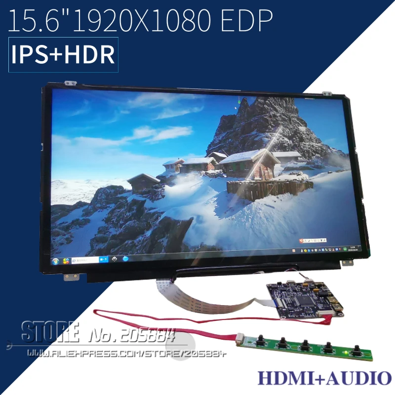 15," 1920x1080/1366x768 VGA HDMI/LVDS/EDP ЖК-драйвер 15,6 дюймов ЖК-экран для ноутбука драйвер платы DIY Kit