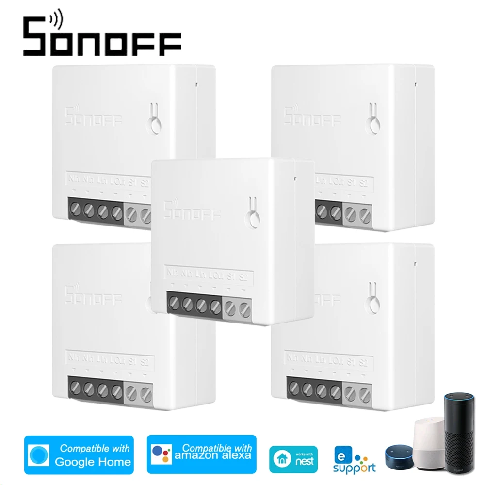 Умный двухсторонний выключатель SONOFF MINI R2 с дистанционным управлением поддержка