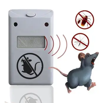 

Portable Safe Mute Electric Ultrasonic Mosquito Repeller Home Warehouse Mouse Repellent Useful Pest Controller