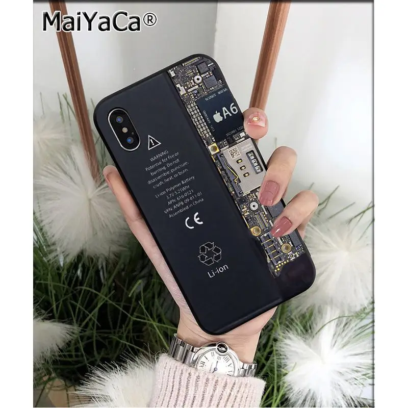 MaiYaCa Inside electronics очень крутой для Apple iphone cutaway Coque чехол для телефона iphone 11 pro 8 7 66S Plus X XS MAX 5s SE XR - Цвет: A8