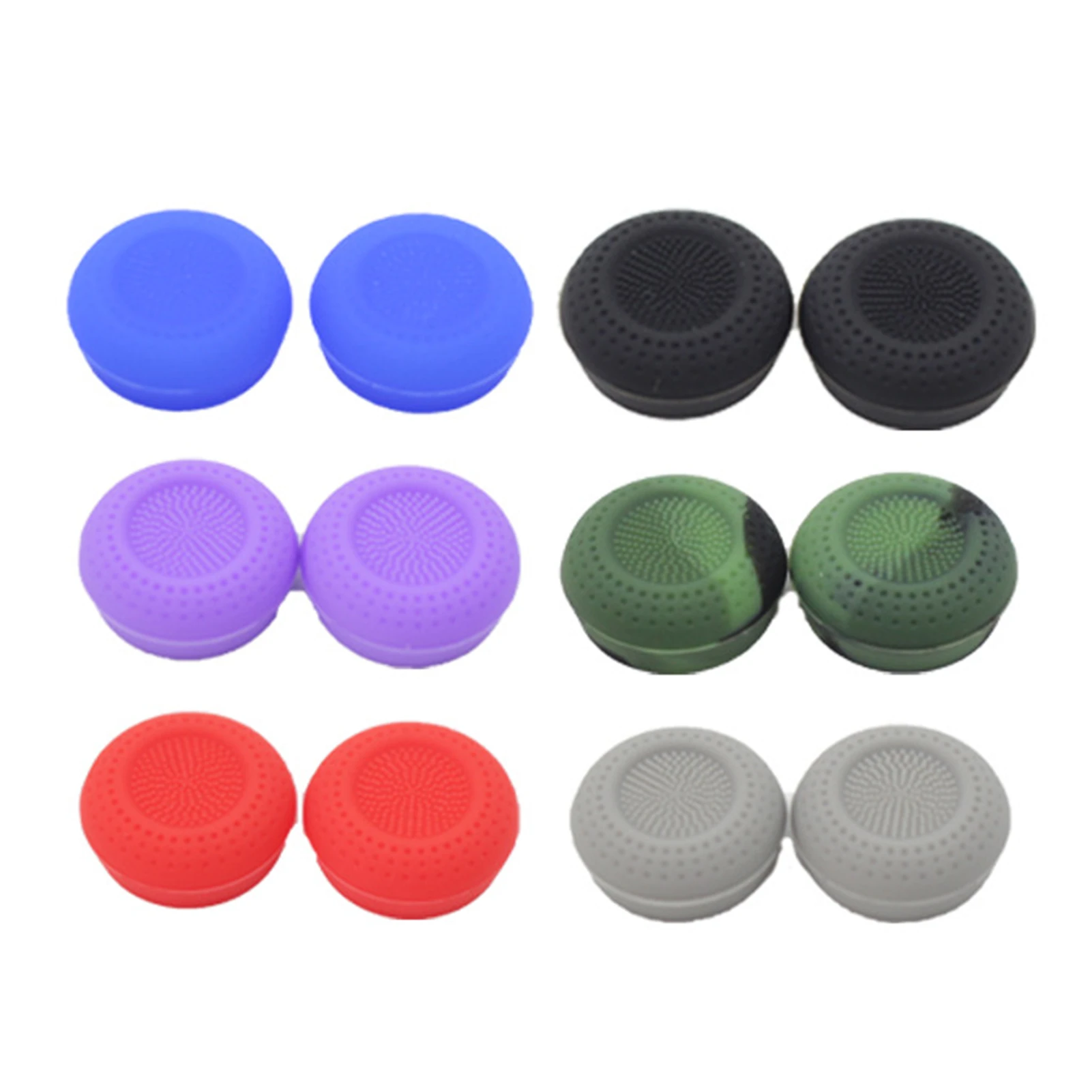 12 Pcs Touch Controller Silicone Toggle Caps For Oculus Quest 2 VR Headphone Button Controller Non-slip Protective Case