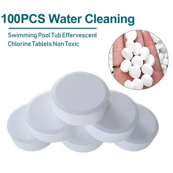 

1 Bottle Pool Cleaning Tablet 100 PCS Swimming Pool Cleaner Easy to use