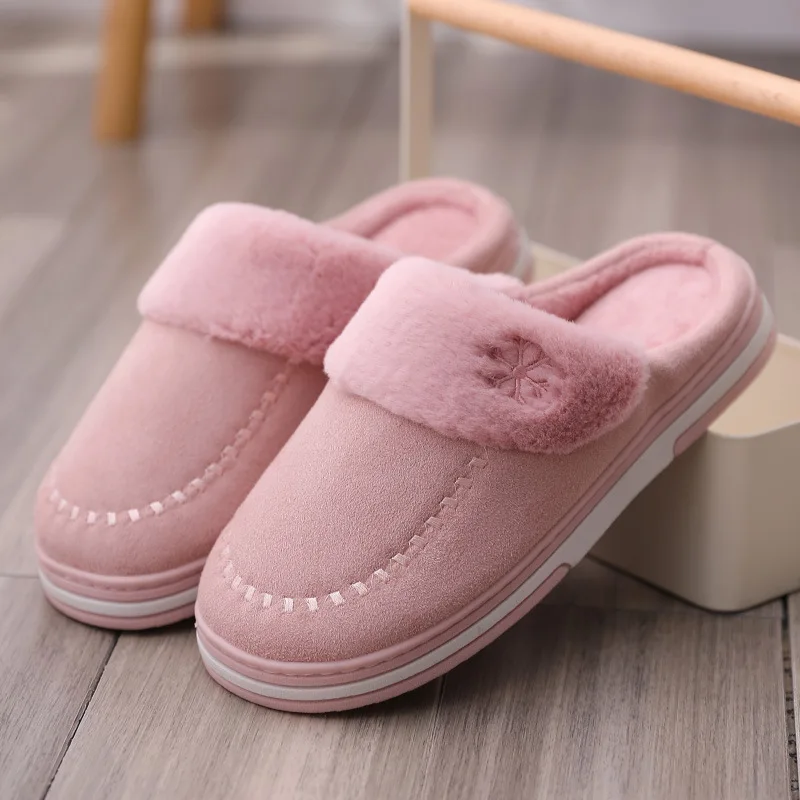 

Women Plush Warm Slippers Winter Warm Fur Slippers Men Women Boys Girls Non-Slip House Shoes Home Indoor Outdoor Zapatilla Mujer