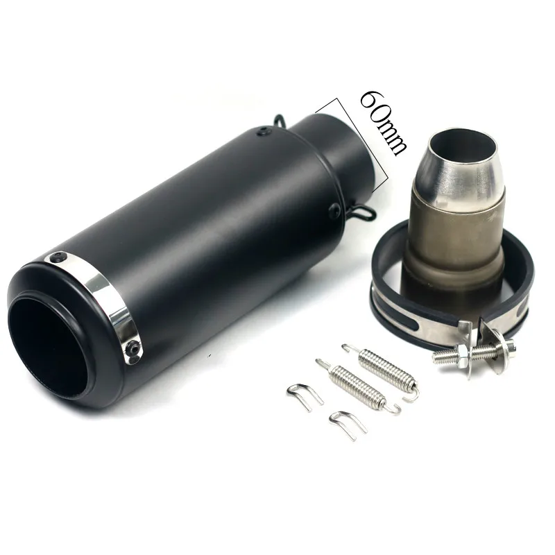B-60mm 51 мм 61 мм Универсальный мотоцикл SC GP Racingproject выхлоп скутер глушитель спортивный мотоцикл для Honda Kawasaki Yamaha R1 R3 R6 - Цвет: B-60mm