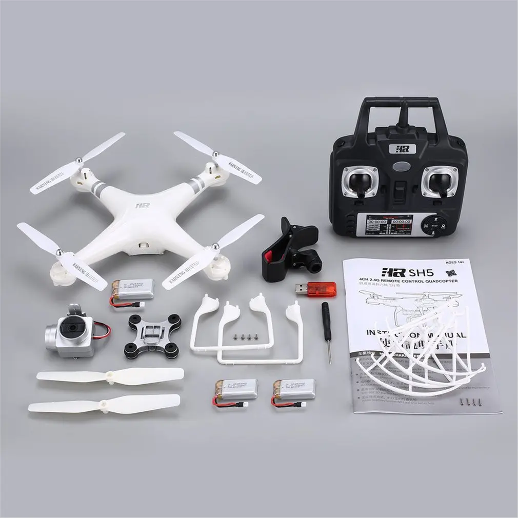 

SH5H 2.4G FPV Drone RC Quadcopter with 3 Batteries 1080P Wide Angle Wifi HD Camera Live Video Altitude Hold Headless Mode HOT!