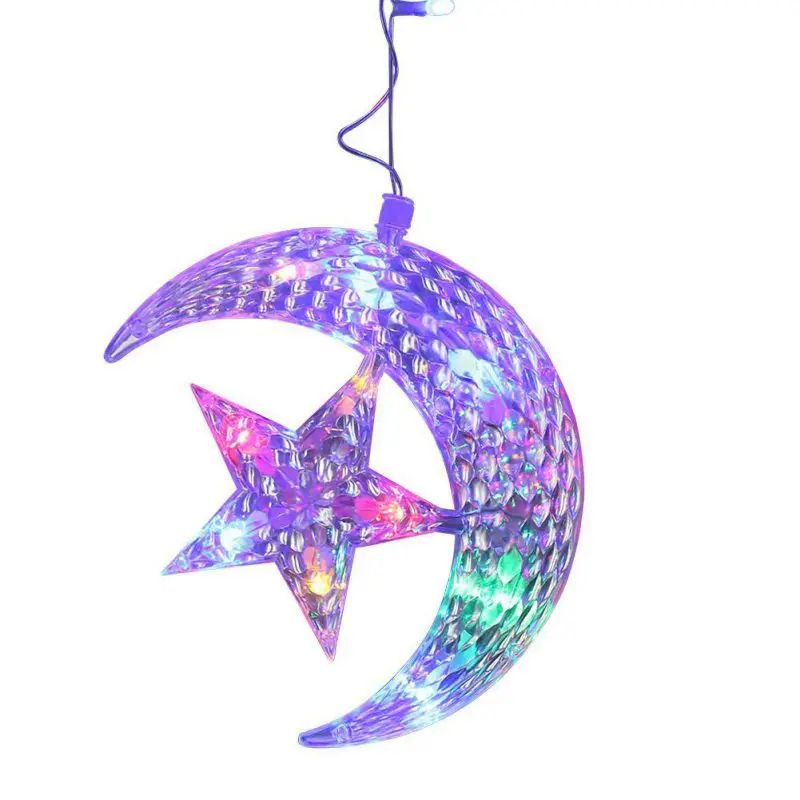 B Newly LED String Light Star/moon-shaped Decorative Lamps For Curtain, Background Wall, Home Decor - Color: B