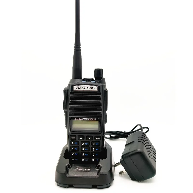 Портативная рация BAOFENG UV 82 приемопередатчик 8 Вт двойная PTT радиостанция VHF UHF