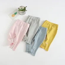 От производителя,, детские брюки из чистого хлопка с вышивкой, детские леггинсы на весну и осень