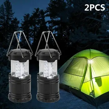 

2Pcs 30LED Tent Lamp Waterproof Camping Light Emergency Light Portable Lantern Working Lighting Flashlight Power by 3*AA Battery