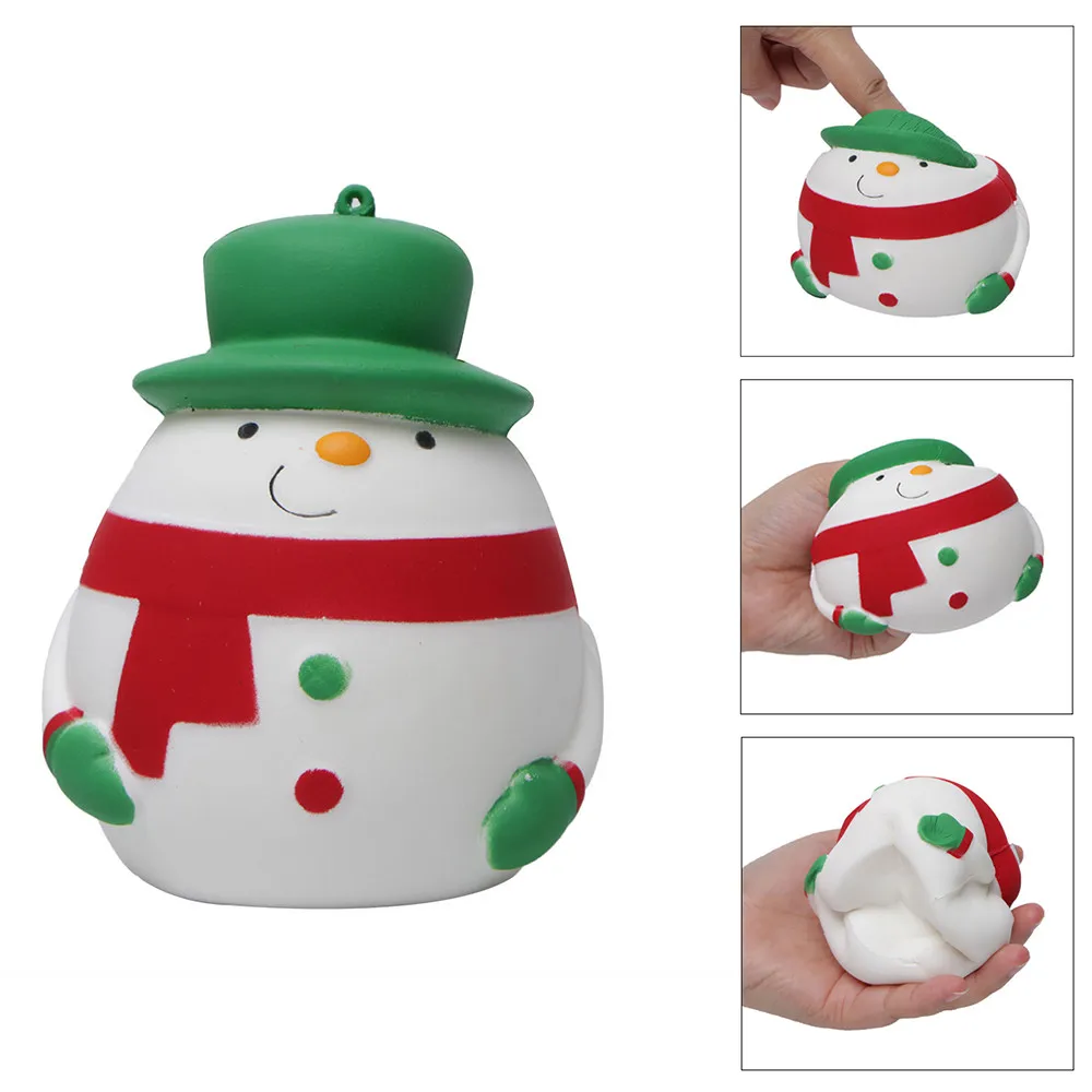 Green Игрушки для отдыха squishi squishies мягкий Снеговик медленный отскок интересные игрушки для декомпрессии Рождество релаксации D30828 - Цвет: Green