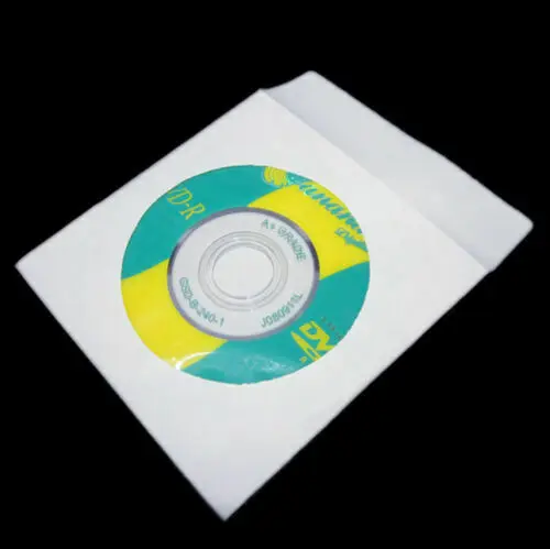 

50 Paper CD DVD Flap Sleeves Case Cover Envelopes 5inch