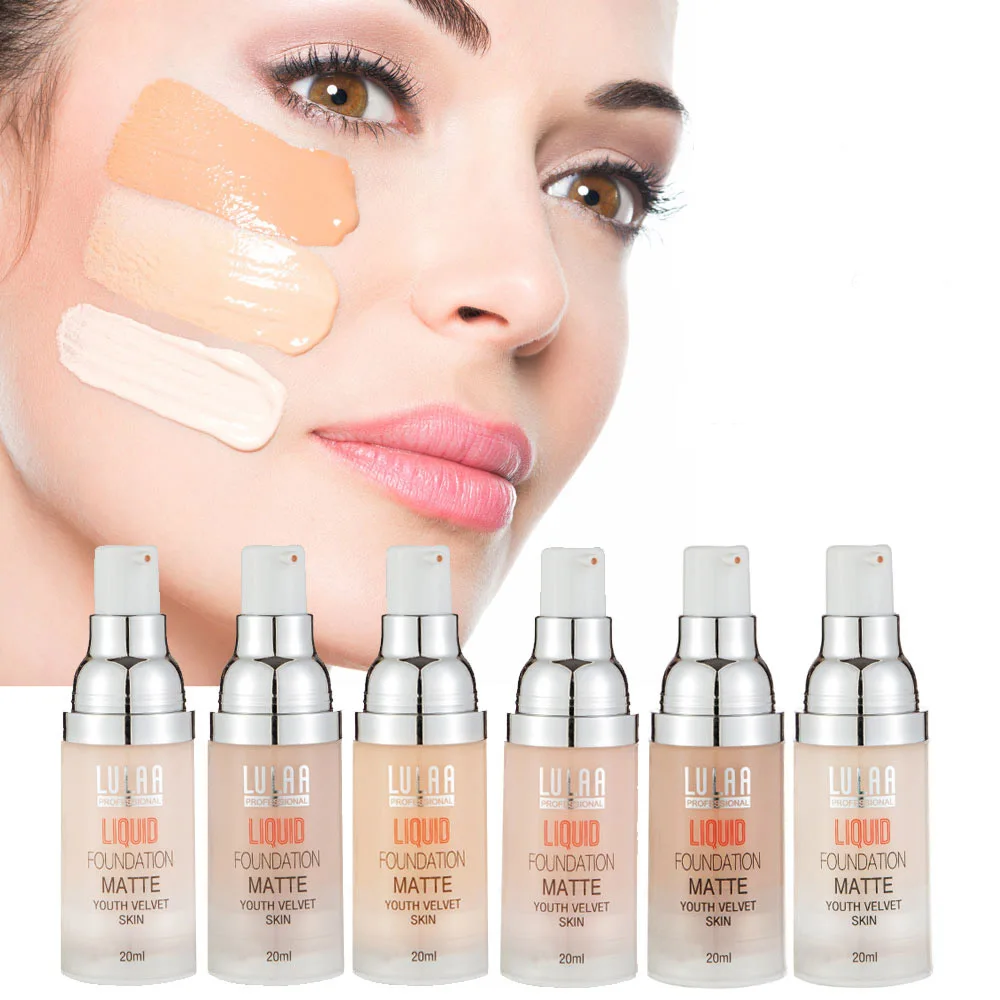 

LULAA Makeup Foundation Long-lasting Full Coverage Face Concealer Nude Base Matte Cushion Foundation Waterproof BB CC Cream