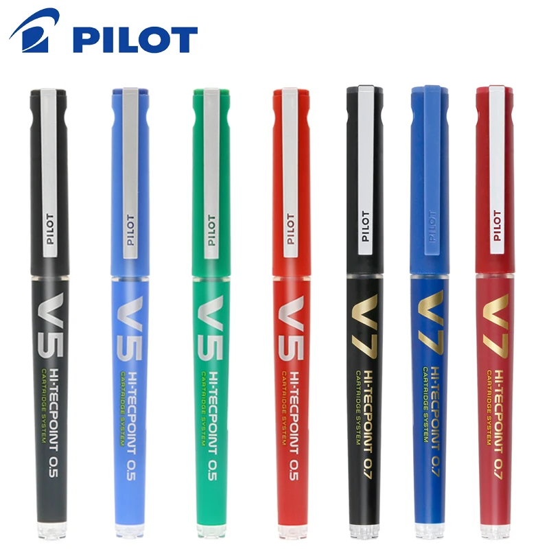 2 Pcs Japan Pilot HI-TECPOINT Gel Pen BXC-V5/V7 0.5mm/0.7mm can replace Ink Cartridge Needle Extra Fine point Liquid office | Канцтовары