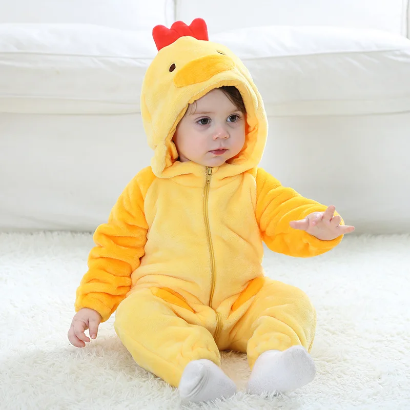 

Newborn Spring Baby Clothing Animal Chick Romper Inflant Boy Girl Clothing Pajama Autumn Onesie Jumpsuit Costume Baby Rompers