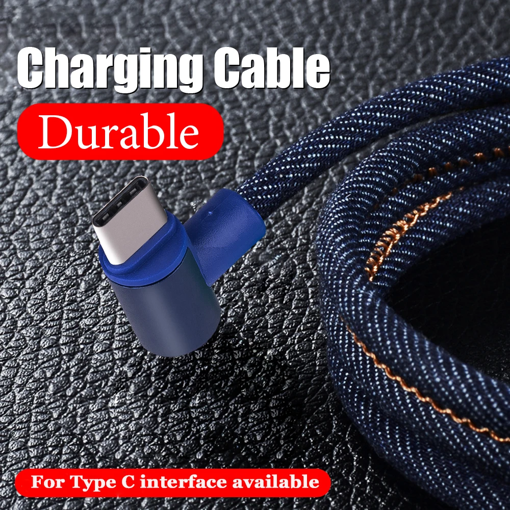 

For Samsung Micro USB Mobile Phone Cable 90 Degree Elbow Fast Charging Data Charger Cord For Huawei Micro USB Quick Charge Cable