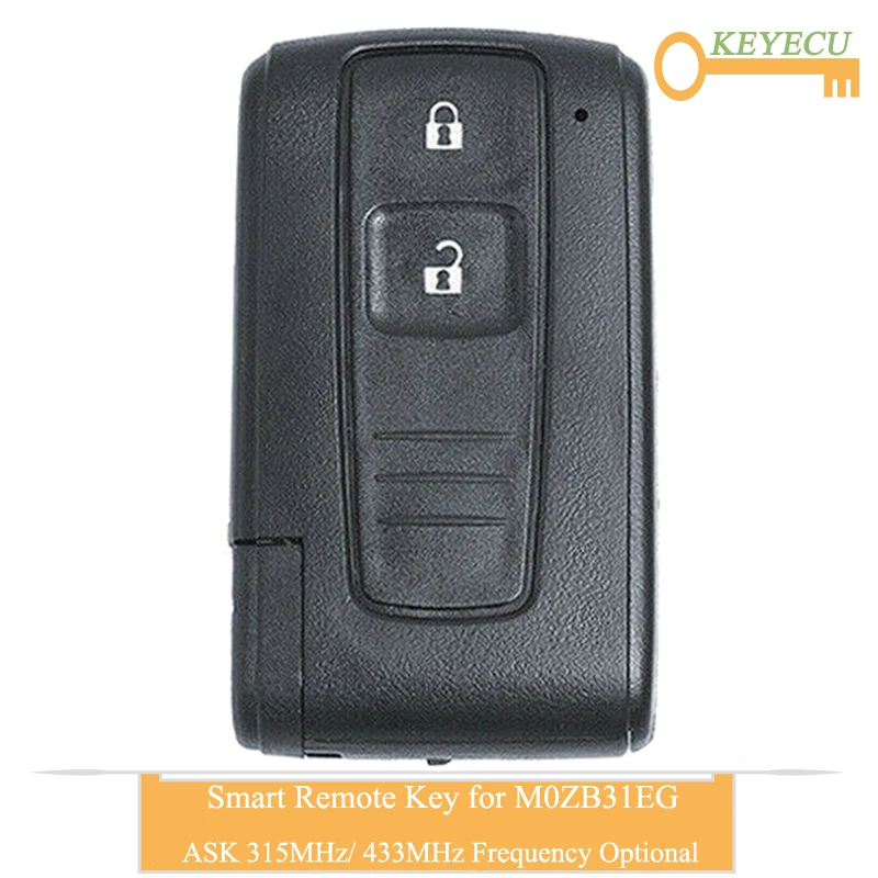KEYECU умный пульт дистанционного управления автомобильный ключ для Toyota Prius 2004 2009 Fob