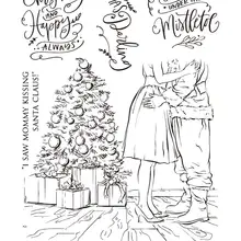 Рождественская елка, ножки прозрачный силиконовый штамп/печать для DIY скрапбукинга/фотоальбом декоративный прозрачный штамп A5042