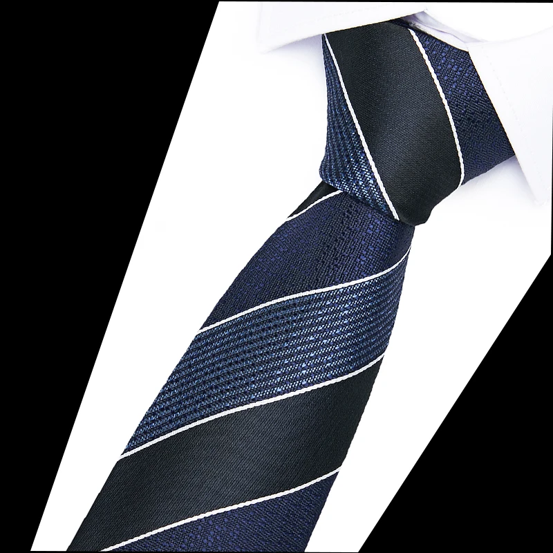 Роскошные галстуки, деловые свадебные галстуки, подарочные галстуки, новые мужские галстуки, шелк, обтягивающие галстуки, 6 см, тонкий модный классический галстук на шею в полоску