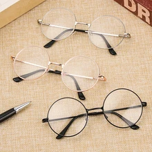 Clásico Vintage redondo miopía gafas mujeres hombres Ultra ligero Metal resina corta vista lentes visión cuidado Diopter-1,00 ~-4,0