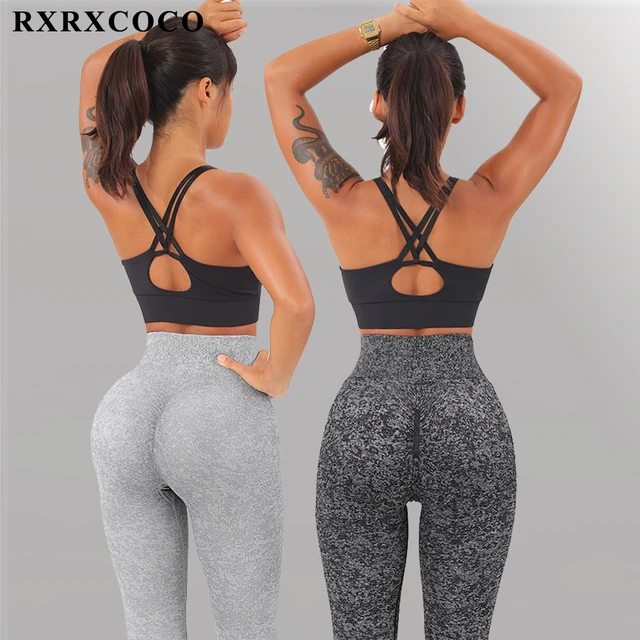 Rxrxcoco Women's Leggings Seamless Sport Yoga Gradient Color Fitness Yoga  Pants High Waist Push Up Pants Elastic Sport Leggings - Yoga Pants -  AliExpress