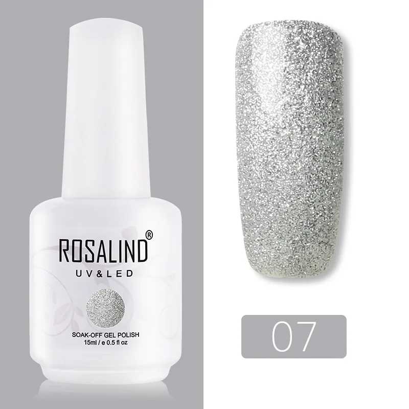 RH07 ROSALIND Гель-лак гибридные лаки для ногтей Маникюр УФ светодиодный полуперманентный гель для ногтей впитывающий Гель-лак базовое верхнее покрытие 15 мл цвет - Цвет: RH07