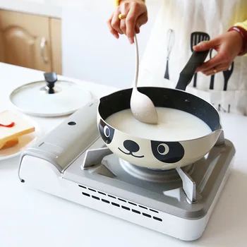

Cookware 20cm24cm26cm Panda Pot Japanese Style Induction Cooker Universal Frying Pan Non-stick Aluminum Pot Frying Pan Stone Pot