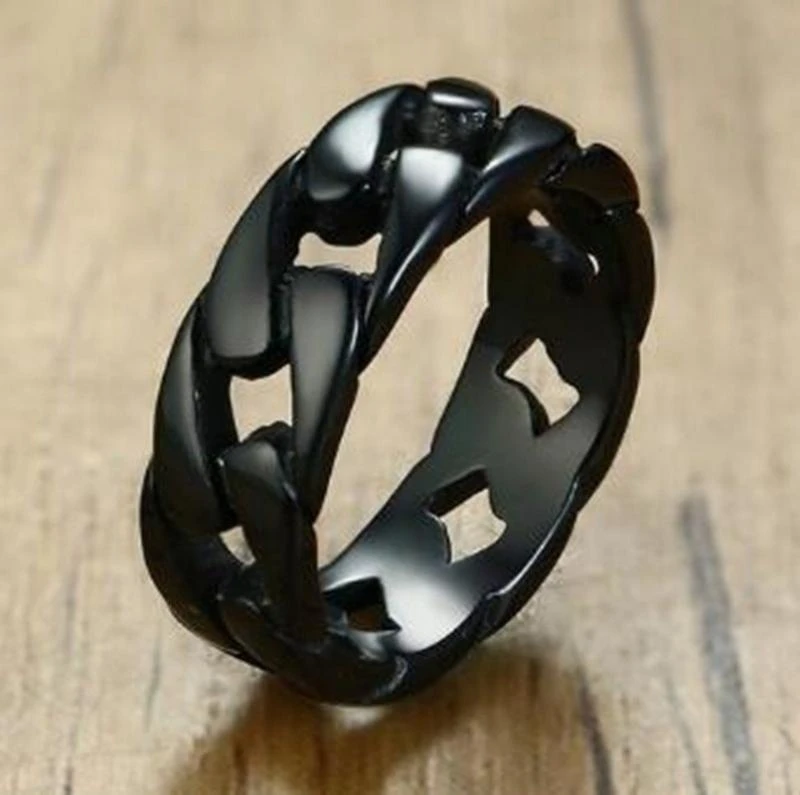Punk Hollow Ring Silver Unisex Nail Ring Hip Hop Style_voghion.com