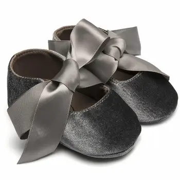 

Toddler Kid Baby Girls First Walk Silk Bow Knot Casual Shoes Newborn Infant Princess Cute Warm Shallow Comfortable Shoes