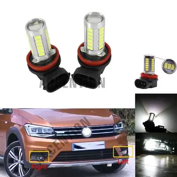 

Front Bumper LED Fog Lights Fog Lamp Fog LED Light Bulbs For VW Caddy 2015 2016 2017 2018 2019 2020