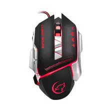 G810 Проводная игровая мышь USB 3200 dpi Регулируемая 8 кнопок светодиодный светильник, дышащая оптическая мышь для ПК, ноутбука