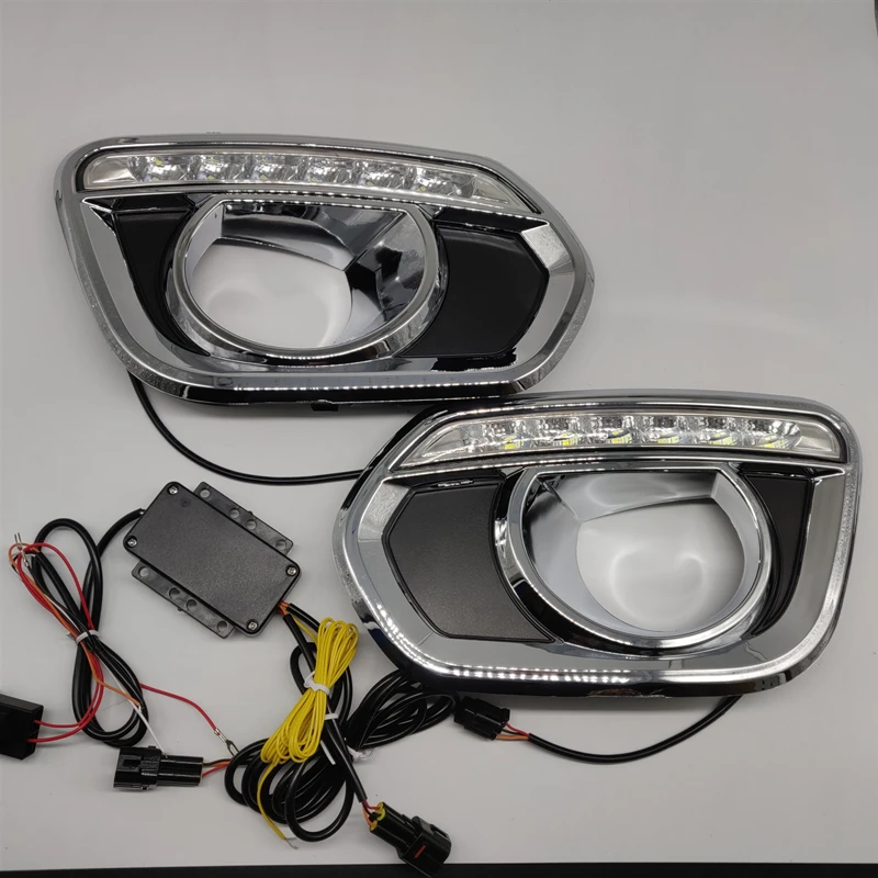 For Great Wall Haval H6 Hover 2013-2016 LED Daytime Running Lights Turn signal DRL Drive Light with fog lamp hole | Автомобили и