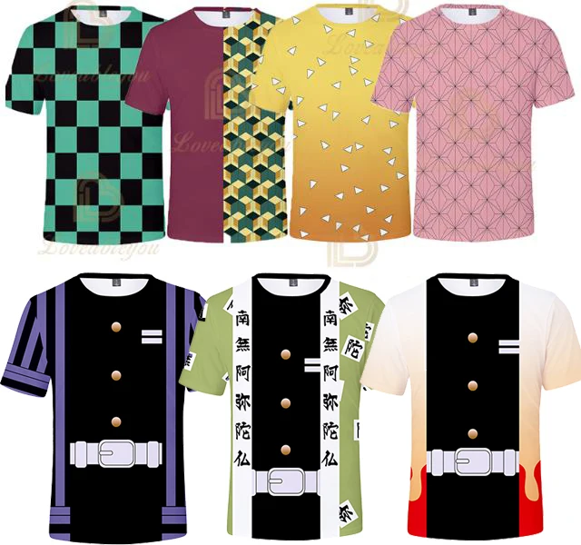 Демон убийца Косплей 3D печатных бейсбольные футболки модные женские туфли/для