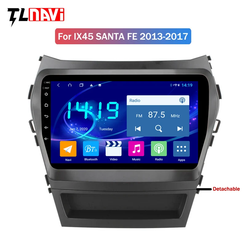 4G+64G 9 inch IPS DSP CARPLAY Android 9 Car stereo player for Hyundai IX45 SANTA FE 2013-2017 gps navigation 4G+64G 9 inch IPS DSP CARPLAY Android 9 Car stereo player for Hyundai IX45 SANTA FE 2013-2017 gps navigation