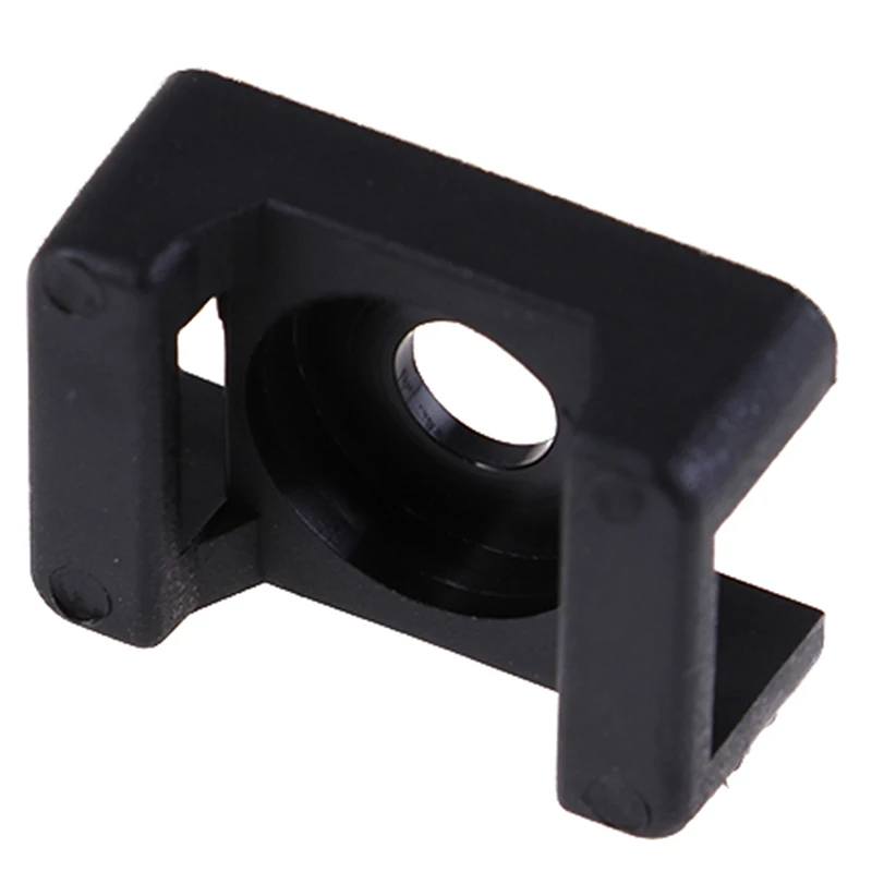 100 шт. крепление для кабельного хомута проволока волнистый Седло Тип пластиковый держатель белый черный