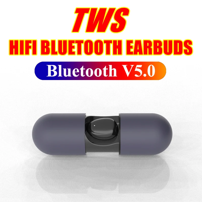 JHUR TWS отпечатков пальцев Touch V5.0 Bluetooth наушники HD стерео мини Беспроводные наушники с шумоподавлением спортивные Bluetooth наушники