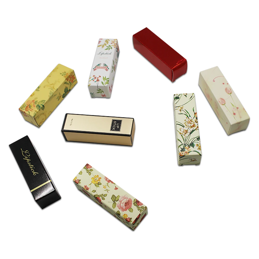 

50pcs/Lot 2.5*2.5*8.5cm Folding Paper Small Gifts Box Sample Sprays Lipstick Bottle Packaging Box Essential Oil Kraft Paper Box