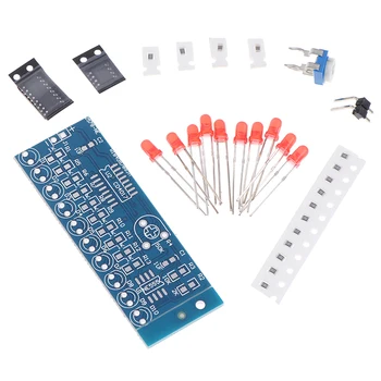 

Electronic DIY Kit Red Blue Double Color Flashing Lights Strobe NE555 + CD4017 Electronic Practice Learning Kits