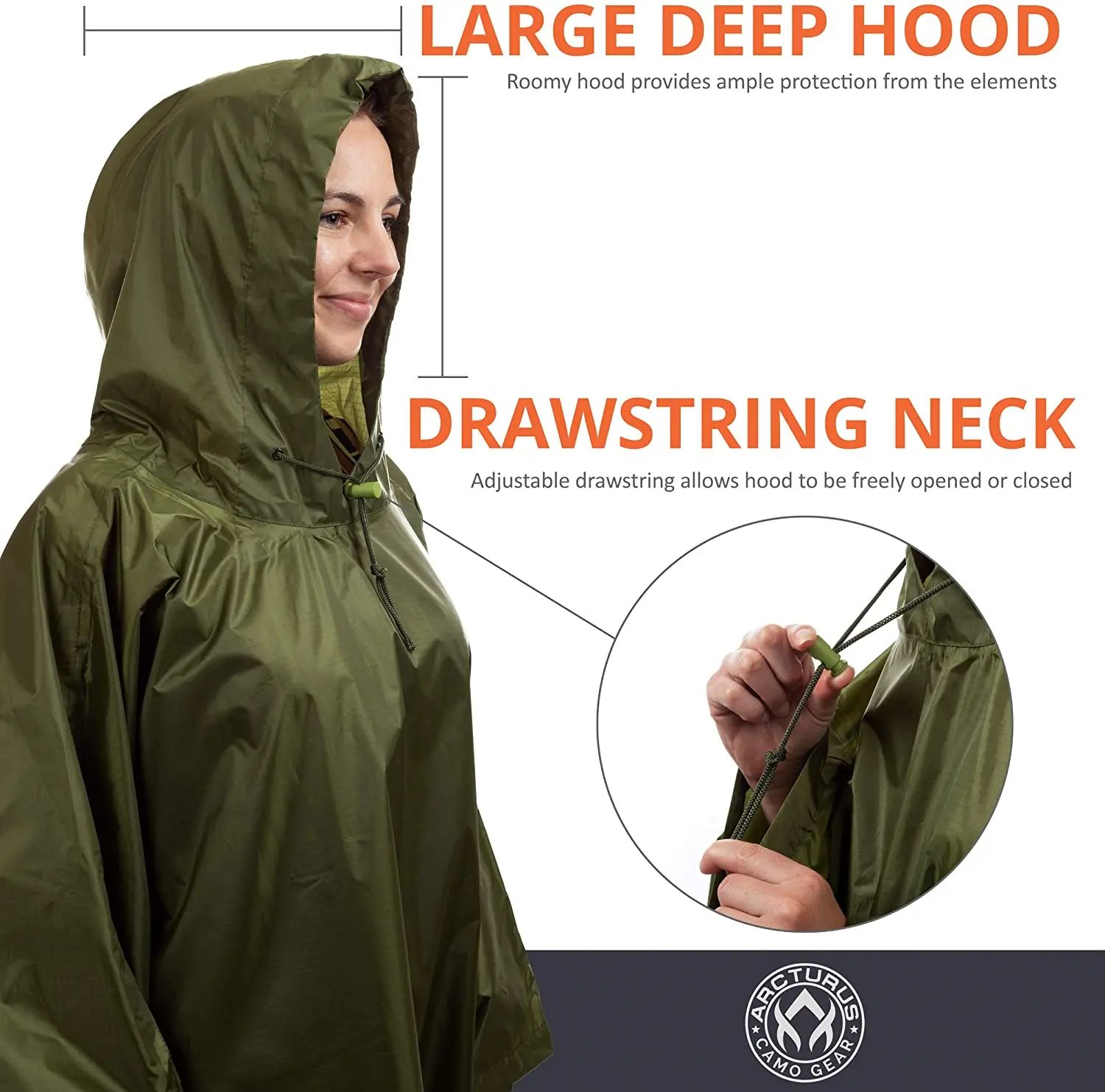 3 IN 1 Multifunctional Outdoor Tactical Raincoat Poncho Picnic Mat