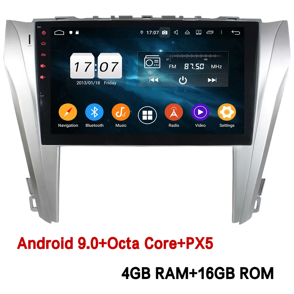 4GB RAM x 16GB ROM Klyde 10," ips 4G wifi Android 9 Восьмиядерный 4 Гб ОЗУ 64 Гб ПЗУ DSP BT автомобильный DVD мультимедийный плеер стерео для Toyota Camry - Цвет: 4GB RAM x 16GB ROM