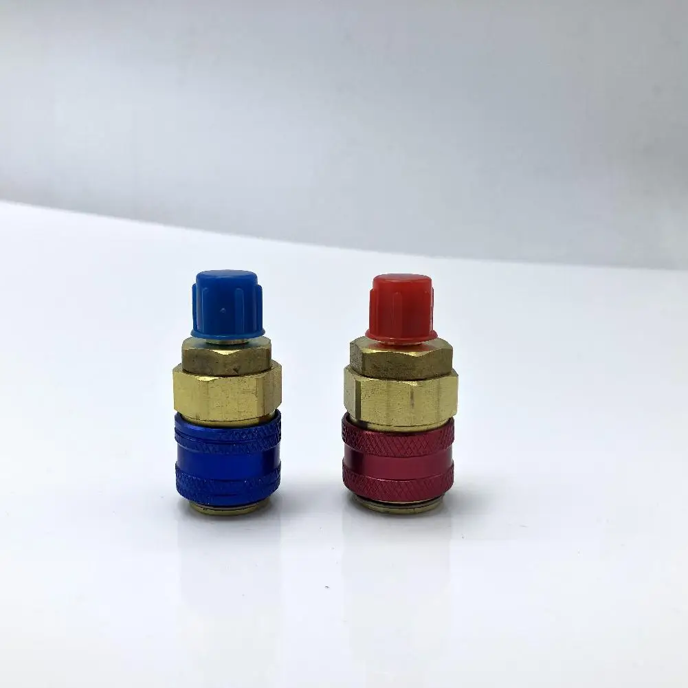 TWISTER. CK 1 пара R134a Авто быстрый соединитель латунные адаптеры низкая и высокая сторона AC коллектор