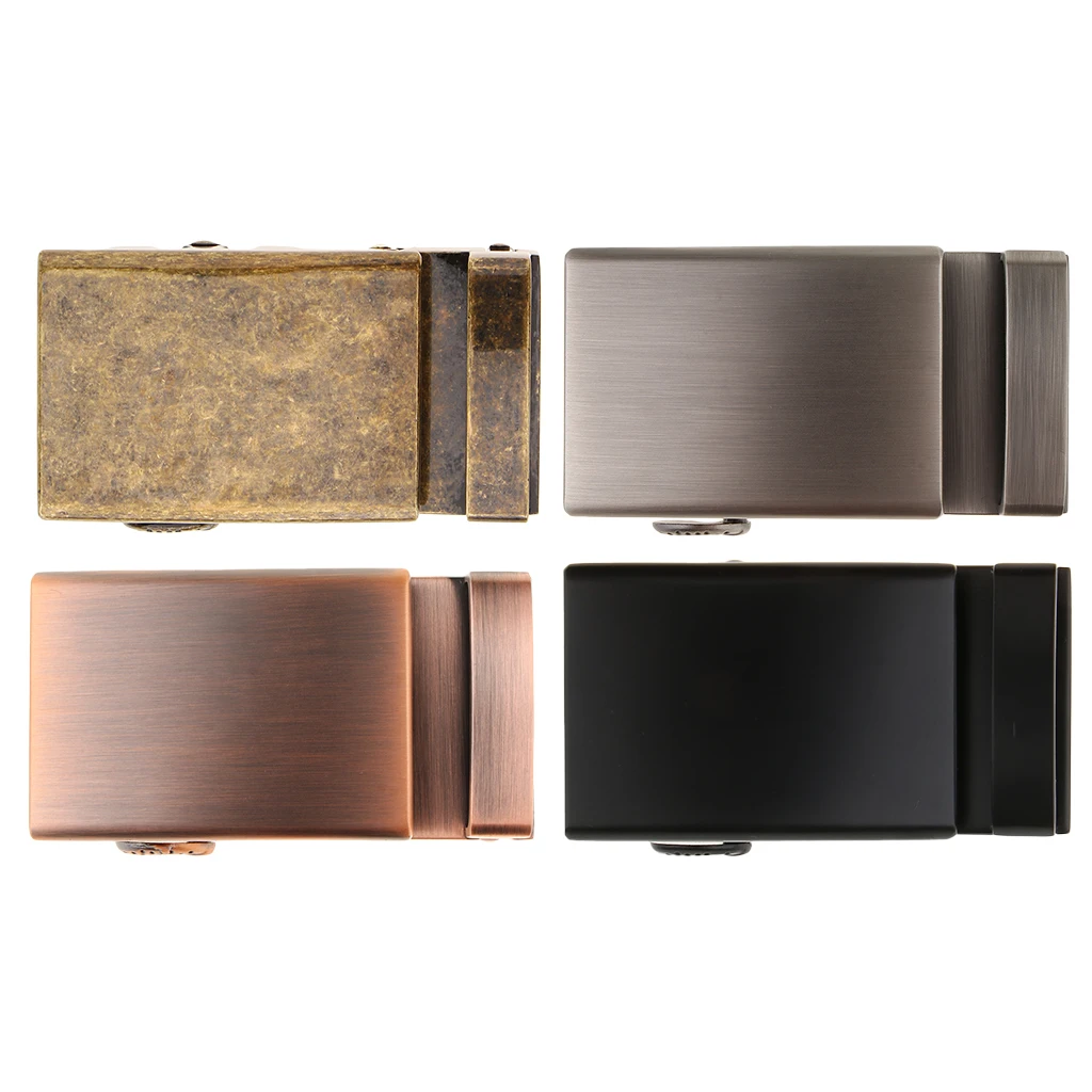 Mens Ratchet Belt Buckle, Automatic Slide Buckle For Belt Strap 34-36mm